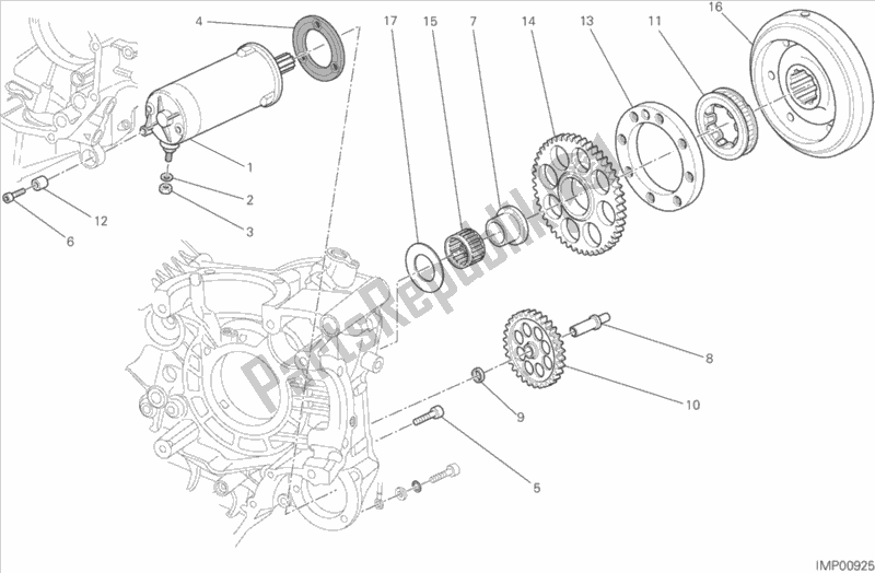 Todas las partes para Motor De Arranque de Ducati Streetfighter 848 USA 2015